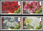 2017 St. Helena - SG.1261-4  Flowers at Christmas. set 4 values U/M (MNH)