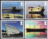 2018 Falkland Islands.  SG.1393-6  Wrecks part 2.  set 4 values U/M (MNH)