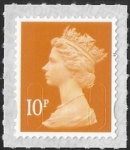 U2923  10p dull orange M18L  SBP T2 Walsall (ISP) U/M (MNH)