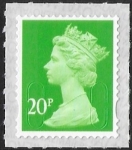 U2924 20p bright green M18L SBP T2  Walsall (ISP) U/M (MNH)