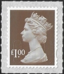 U2934  £1.00 bistre brown  M18L SBP T2  Walsall (ISP) U/M (MNH)