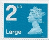 U3032   2nd Large bright blue MFIL   MA11  Walsall  U/M (MNH)