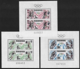 1988 Czechoslovakia SG2912-14  3 numbered sheet imperf between. LIMITED PRINT U/M (MNH)