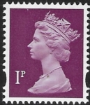 Y1667  1p 2B crimson. blue fluor   DLR  U/M (MNH)