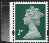 Y1668  2p  2B  deep green blue fluor  DLR  ex DX39  U/M (MNH)