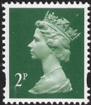 Y1668  2p  2B  deep green. blue fluor. Enschéde  U/M (MNH)