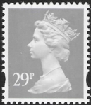 Y1693  29p  2B  grey blue fluor ex sheet Enschede  U/M (MNH)