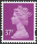 Y1703  37p  2B bright mauve. blue fluor ex GL3-4  Walsall   U/M (MNH)