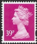 Y1708  39p  2B  bright magenta. blue fluor. ex sheet.  Enschede  U/M (MNH)