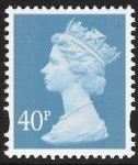 Y1710  40p 2B deep azure. blue fluor  ex GMA1 Walsall. U/M (MNH)