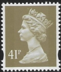 Y1712  41p  2B  grey-brown. blue fluor. ex sheet  Enschede  U/M (MNH)