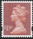 Y1746  £1.50  2B brown-red. blue fluor ex sheet. DLR  U/M (MNH)