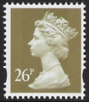 Y1692  26p  2B  Gold  blue fluor Harrison   U/M (MNH)