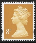 Y1674  8p  2B yellow. blue fluor ex sheet  DLR  U/M (MNH