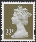 Y1688  22p 2B  drab. blue fluor DLR  U/M (MNH)