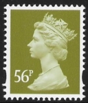 Y1729  56p  2B yellow-olive. blue fluor. ex sheet   DLR  U/M (MNH)
