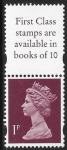 Y1760 1p 2B lake ex FH41  Questa  U/M  (MNH)