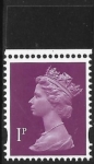 Y1761  1p 2B reddish purple ex DX47  Cartor  U/M (MNH)