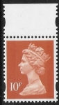 Y1767  10p 2B dull orange ex DX17 Questa  U/M (MNH)