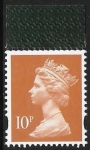 Y1767 10p 2B pale dull orange. ex DX45  DLR  U/M (MNH)