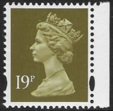 Y1771  19p  LB bistre  DX16-17  Questa U/M (MNH)