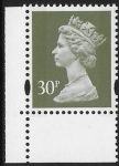 Y1777  30p  2B  olive-grey  ex DX17 Questa   U/M (MNH)