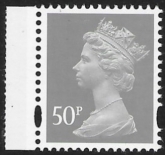 Y1782  50p  2B  grey  ex DX44 Cartor  U/M (MNH)