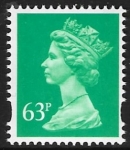 Y1787  63p 2B  light emerald  ex GR1-2 Walsall  U/M (MNH)