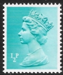 X843  ½p  CB  turquoise blue Harrison booklet/coil  U/M (MNH)