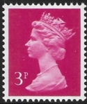 X857  3p  2B  magenta  type 1 ex booklet Harrison  U/M (MNH)