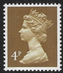 X861  4p  2B  ochre brown  Harrison  U/M (MNH)