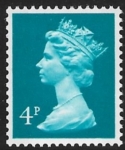 X862  4p  2B  greenish blue  ex booklet Harrison  U/M (MNH)