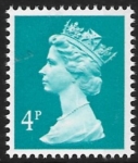 X864  4p  RB  greenish blue  DX6 Harrison  U/M (MNH)