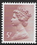 X867  5p  CB  pale claret  ex booklet Harrison  U/M (MNH)