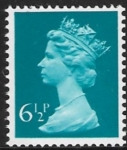 X873ea  6½p  LB  greenish blue  ex booklet Harrison  U/M (MNH)