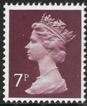 X876  7p RB  purple brown  ex booklet Harrison  U/M (MNH)