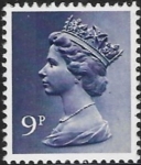 X883  9p  2B deep violet  Harrison U/M (MNH)