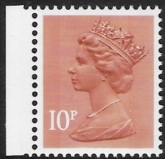 X886b  10p  2B orange brown  Type II DX5 Harrison  U/M (MNH)