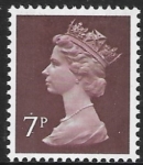 X874  7p  2B  purple brown Harrison  U/M (MNH)