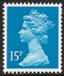 X906  15p LB  bright blue  Harrison  U/M (MNH)
