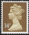 X920  34p  2B ochre-brown  Harrison  U/M (MNH)