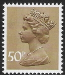 X921  50p 2B  ochre-brown  Harrison  U/M (MNH)
