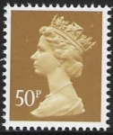 X922  50p 2B ochre  Harrison DX11  U/M (MNH)