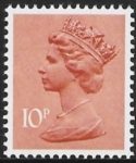 X887  10p AOP  orange brown  sheet Harrison  U/M (MNH)