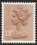 X901ea  13p LB  pale chestnut  Harrison  U/M (MNH)