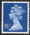 X947  15p  phos.  ultramarine  Harrison  U/M (MNH)