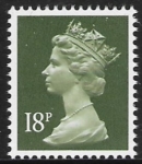 X955  18p  phos. deep olive-grey  Harrison  U/M (MNH)