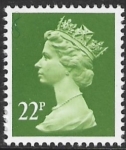 X963  22p  phos. yellow-green   Harrison U/M (MNH)