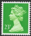 X966  23p  phos. bright green  Harrison U/M (MNH)