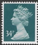 X986  34p phos.  deep bluish-grey  Harrison  U/M (MNH)